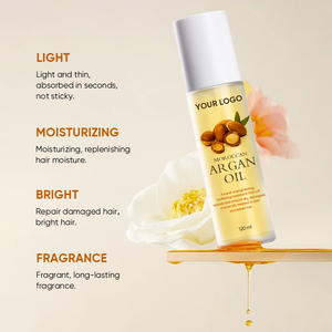 Großhandel Private Label Marok kanis ches <span class=keywords><strong>Argan</strong></span>öl Serum 120ml für die Haarpflege, Factory Custom Haaröl für trockenes und geschädigtes Haar - Product Image 3