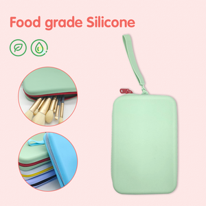 Borsa Cosmetica Quadrata Personalizzabile con Logo, Pochette alla Moda con Cerniera, da Viaggio, Impermeabile in PVC per Trucchi, Custodia in Silicone Plastico, Portafogli - Product Image 6