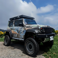 Jimny Dachzelt Anti-Kondensation Atmungsaktives Aluminiumlegierung Hartschalen-Dachzelt für Selbstfahrer-Touren 4x4