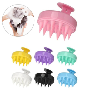 Cepillo masajeador de cuero cabelludo respetuoso con el medio ambiente, cepillo exfoliante de pelo, depurador de cabeza de paja de trigo, cepillo de champú masajeador de cuero cabelludo de silicona - Product Image 1