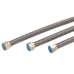 Tubo corrugado Crane Crown de 1/2 pulgada con tapa de cobre, manguera flexible para plomería, para calentador de agua de inodoro - Product Image 5