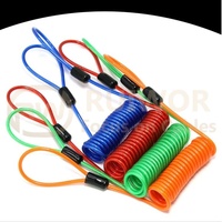 RW0301 RuiWor ressort rétractable rappel d'avertissement corde vélo câble serrure casque antivol fil d'acier serrure