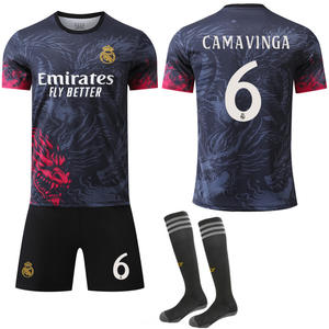 2425 pour les ensembles de football édition spéciale commémorative pour enfants à motif Dragon Noir Rouge Nouvelle police N°9 Mbappé 7 Vinicus - Product Image 4