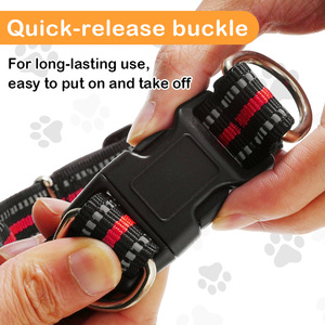 <span class=keywords><strong>Collar</strong></span> Reflectante Ajustable para Mascotas, Collares de Nailon para Perros, Accesorios para Perros Pequeños, Medianos y Grandes - Product Image 5