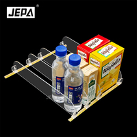 Séparateur d'étagère transparent en PS anti-chute pour l'organisation des produits en supermarché et magasin de snacks