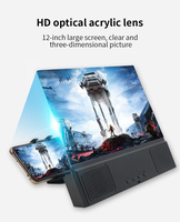 12 Inch 3D HD Phone Screen Amplifier Universal Foldable Desktop Magnifier Holder OEM Wholesale for Smartphone