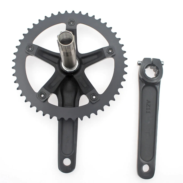 Skeace Hollowtech Crankset for Fixie 48T 165mm BCD 144mm - Durable