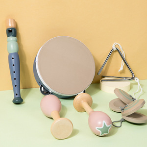 Ensemble d'instruments de percussion en bois Orff pour l'éducation précoce des enfants, idéal comme cadeau d'anniversaire pour les nouveau-nés - Vente en gros - Product Image 4