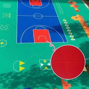 Piso suspendido multiusos para piso deportivo entrelazado al aire libre Patio trasero Suelo de cancha de baloncesto estándar - Product Image 5