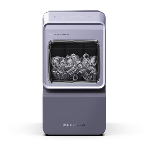 Máquina <span class=keywords><strong>de</strong></span> <span class=keywords><strong>Hielo</strong></span> Inteligente <span class=keywords><strong>de</strong></span> Sobremesa, Portátil, <span class=keywords><strong>8</strong></span> Cubos <span class=keywords><strong>de</strong></span> <span class=keywords><strong>Hielo</strong></span> <span class=keywords><strong>en</strong></span> 5 <span class=keywords><strong>Minutos</strong></span>, 2 Tamaños, 12 kg/24 h, Autolimpieza, Luces RGB - Product Image 1