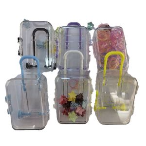Mini Jewelry Organizer Box Transparent Desktop Storage For Earrings Hair Accessories Small Capacity 0.025L Covered Tidy Design - Product Image 5