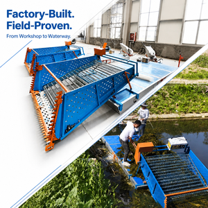 Machine portative de moissonneuse de mauvaises herbes aquatiques <span class=keywords><strong>pour</strong></span> le transport facile <span class=keywords><strong>d</strong></span>'étangs de petits lacs assemblent le noyau de moteur <span class=keywords><strong>pour</strong></span> l'herbe de tapis <span class=keywords><strong>d</strong></span>'algues de chou - Product Image 3