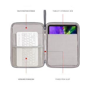 Túi đựng máy tính bảng chống nước chất liệu polyester màu trơn 10.9/12.9 inch, thời trang, chống xước, có ngăn đựng bút - Product Image 2