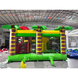 Châteaux gonflables Jungle Monkey pour enfants, structure de jeux gonflable commerciale avec toboggan pour la location - Product Image 5