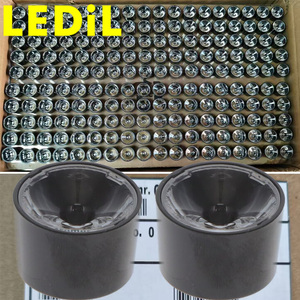เลนส์ LED รุ่น CA18089_LEILA-Y-RS ของ Ledils มุมกระจายแสง 10 องศา ขนาด 21.6 มม. วัสดุ PMMA พร้อมเทปยึดและขาเสียบ - Product Image 1
