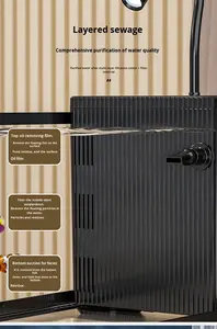 2025 새로운 모델 올인원 게으른 데스크탑 어항 산소 기계 에코 배경 스티커 사이드 필터 스퀘어 리빙 박스 - Product Image 4