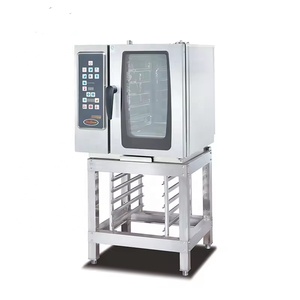 Equipo de cocina comercial Horno de vapor combinado de 4 capas de acero inoxidable eléctrico para hornear y cocinar Fuente de alimentación de gas - Product Image 3