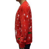 Pull Jacquard Tricoté Personnalisable à Manches Longues et Col Rond pour Équipes de Football – Vente en Gros