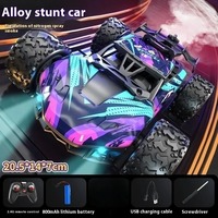 6 ruedas de aleación RC coche 4WD transformar Control remoto Drift Stunt todoterreno escalada camión volquete juguete recargable para niños