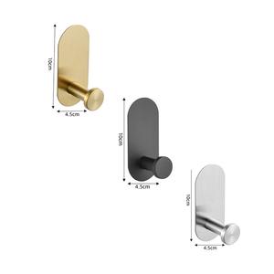 Crochets muraux adhésifs en fer sans perçage pour vêtements, serviettes de salle de bain, chapeaux et outils – Réutilisables, flexibles et modernes - Product Image 5