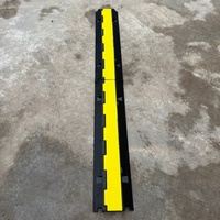 Tapón de Goma de 2 Canales con Tapa de PE, Negro, 100x24cm, Zhejiang, para Protección de Cables, Superventas
