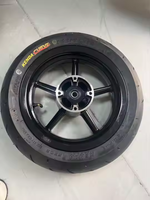 Set Roda Depan Belakang LXC Baru 12 Inch CNC Aluminium 110/70-12 120/70-12 Ban Casing Balap Skuter Listrik E-Bike High