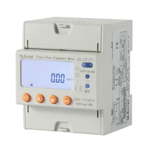 Acrel Eenfase Prepaid Energiemeter ADL100-EYZ Ondersteunt Rf-Kaart Opladen En Laadcontrole