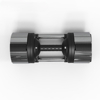 Ensemble d'haltères réglables en chrome pour entraînement de force, ajustement rapide, augmentation de 1 kg à la fois, vente en gros