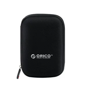 ORICO tas pelindung Hard Drive eksternal portabel, casing pelindung HDD lapisan penyangga ganda 2.5 inci-hitam (PHD-25)