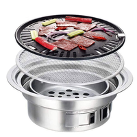 Barbecue au charbon de bois japonais, Portable, réglable, sans fumée, disponible en électricité, gril à gaz