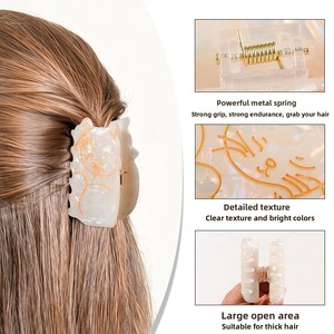 YJL NOUVEAU Mignonnes pinces à cheveux en PVC faites à la main avec imprimé de chatons de dessin animé pour femmes, accessoires de cheveux à la mode coréenne pour filles - Product Image 3