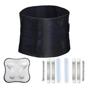<span class=keywords><strong>Ceinture</strong></span> <span class=keywords><strong>de</strong></span> soutien lombaire respirante unisexe avec sangles réglables et coussin lombaire amovible pour la protection sportive et l'usage quotidien - Product Image 2