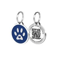 Großhandel Hochwertige Metall Hunde marke Benutzer definierte Rfid Erkennungs marken Qr Code Scan Haustier Hunde marke