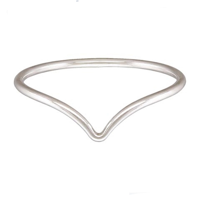 925 Sterling Silver Chevron Ring for DIY Jewelry Making Anti Tarnish Bezel Rings for Women