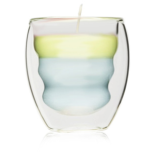 Trois modèles de pots de bougie en verre résistant à la chaleur bougeoirs en verre anti-brûlure à double paroi pour les décorations de festival de mariage - Product Image 1
