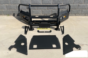 Manx4 4WD thép phía trước <span class=keywords><strong>Bumper</strong></span> Bull Bar cho Prado lc150 fj150 2018 + - Product Image 4