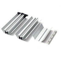Rail en alliage d'aluminium anodisé, étanche, pour système de montage de panneaux photovoltaïques, utilisation sur toit de panneaux solaires et auvent de voiture