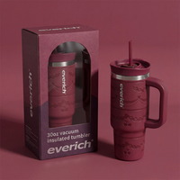 Vaso Térmico Everich de Alta Calidad, 30 oz, 2 en 1, con Tapa, Acero Inoxidable, Certificación LFGB y CE, Aislamiento al Vacío de Doble Pared, Precio de Fábrica