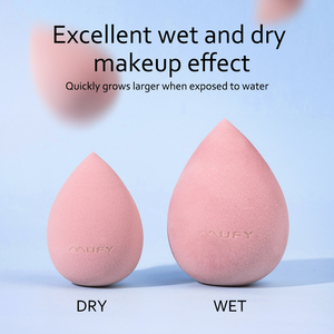 Cao cấp <span class=keywords><strong>New</strong></span> Rose Red Water Drop Powder Puff Blender mịn hình dạng trang điểm miếng bọt biển nhà máy - Product Image 5