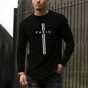 <span class=keywords><strong>Camiseta</strong></span> Deportiva Casual de <span class=keywords><strong>Manga</strong></span> <span class=keywords><strong>Larga</strong></span> con Estampado de París, Personalizada y de Venta Caliente, para <span class=keywords><strong>Hombre</strong></span>, <span class=keywords><strong>Camiseta</strong></span> Sublimada para <span class=keywords><strong>Hombre</strong></span> - Product Image 2
