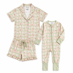 Ensemble de pyjamas en viscose de bambou et élasthanne assortis pour la famille, <span class=keywords><strong>maman</strong></span> et moi, vêtements de nuit pour femmes et enfants, vêtements de détente, pyjamas, vêtements de nuit pour la maison - Product Image 1