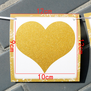 Appena Sposato Scintillio Di Carta Appeso Bandiere Bandiera Ghirlande Decorazione - Product Image 3