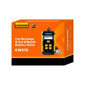 Detector de Baterías de Automóviles KONNWEI KW510, Probador de Carga y Reparación con Diferentes Conectores de Alimentación - Product Image 6