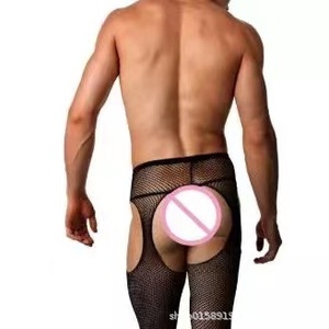 <b>Men</b> Fishnet <b>Bodysuit</b> Spandex Polyester Elastic See Through Exotic Dancewear Performance Wear Spring 2024 - Product Image 4