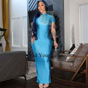 2025 Ins Offre Spéciale sexy jupe longue camisole col en v profond coupe ajustée femmes tenue décontractée <span class=keywords><strong>pas</strong></span> <span class=keywords><strong>cher</strong></span> vêtements <span class=keywords><strong>grossiste</strong></span> - Product Image 6