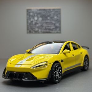 รถของเล่นโมเดลจำลองรถสปอร์ต Xiao Mi SU7 ขนาด 1:32 วัสดุโลหะผสม พร้อมเสียงและไฟ เปิดประตูได้ ดึงหลังวิ่งได้ ของสะสม - Product Image 6