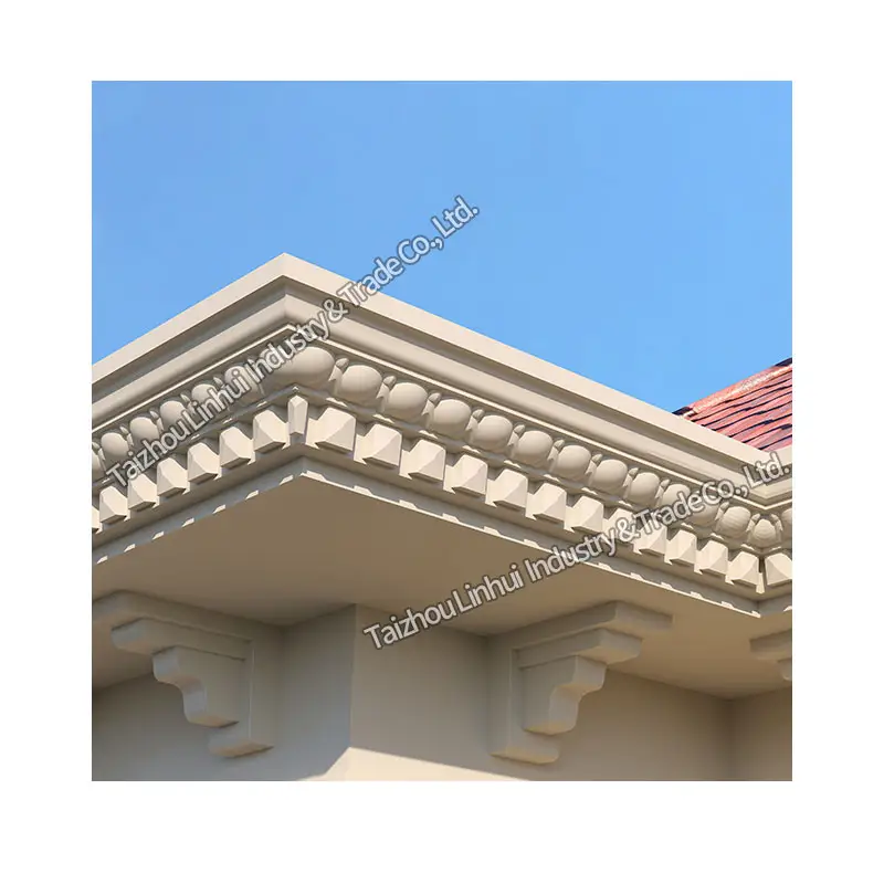 コーニスメーカーABSプラスチック屋根型建物用eaveモールディングハウス外装飾鋳造外壁ライン型