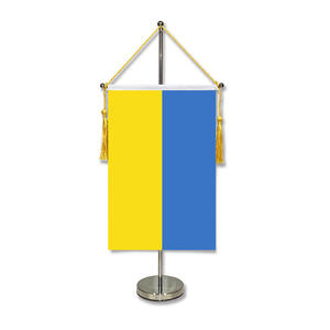Bandiere <span class=keywords><strong>con</strong></span> bandiera in poliestere da tavolo a forma di <span class=keywords><strong>T</strong></span> 20*30cm bandiere da tavolo sospese - Product Image 5