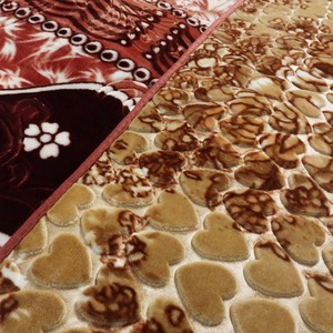 Usine chinoise vente chaude tricoté lourd épais chaud 100% Polyester bonne qualité 3kg 2PLY collé Raschel <span class=keywords><strong>couverture</strong></span> - Product Image 4