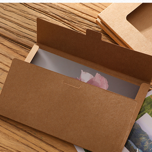 Carta Kraft fai da te che brucia la busta del biglietto di auguri con finestra nera scavata - Product Image 5